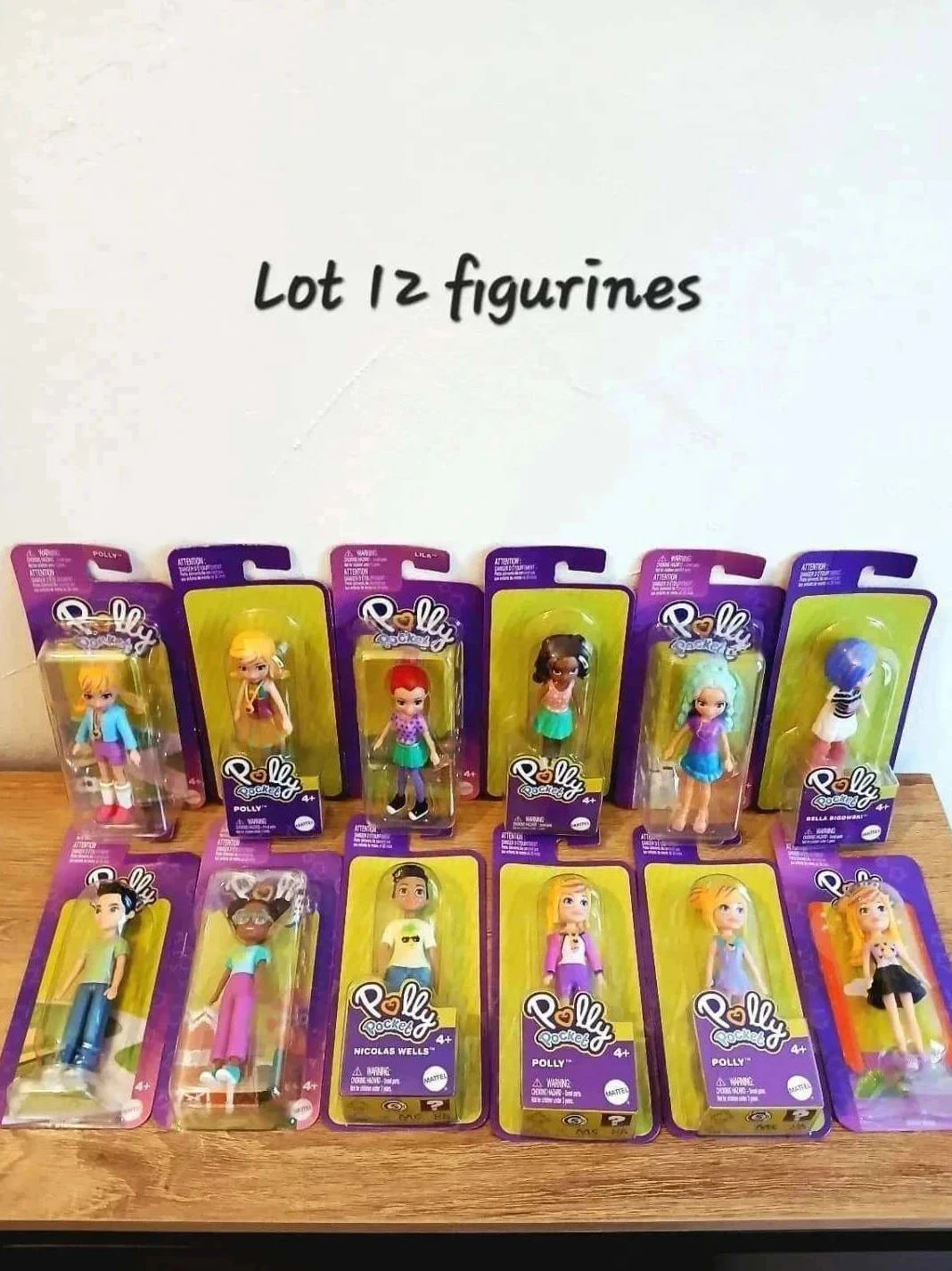 Lot de 12 figurines Polly Pocket